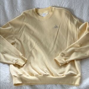 ALO Yoga Lemon Ice Women Size Small Crewneck Sweater